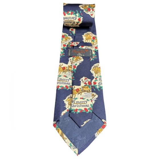 Vintage Tie with Santa and Sleigh - Picture 2 of 2